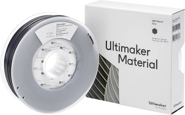 UltiMaker ABS - M2560 Gray 750 - 206127  Filament ABS  2.85 mm 750 g Grau  1 St.