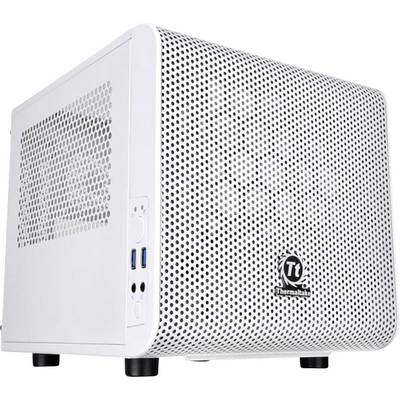 Thermaltake Core V1 Snow Mini-Tower PC-Gehäuse  Weiß 1 vorinstallierter Lüfter, LCS Kompatibel