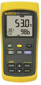 VOLTCRAFT PL-120 T1 Temperatur-Messgerät – -200 Bis +1372 °C, Typ K/J, Mit Beleuchtetem Display
