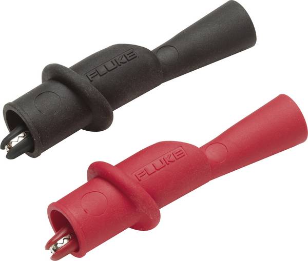 Fluke AC175 Sicherheits-Abgreifklemmen-Set Buchse 2 mm CAT IV 600 V, CAT III 1000 V Rot, Schwarz