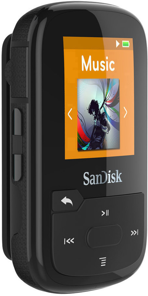 SanDisk MP3Player 16 GB Schwarz Befestigungsclip, Bluetooth