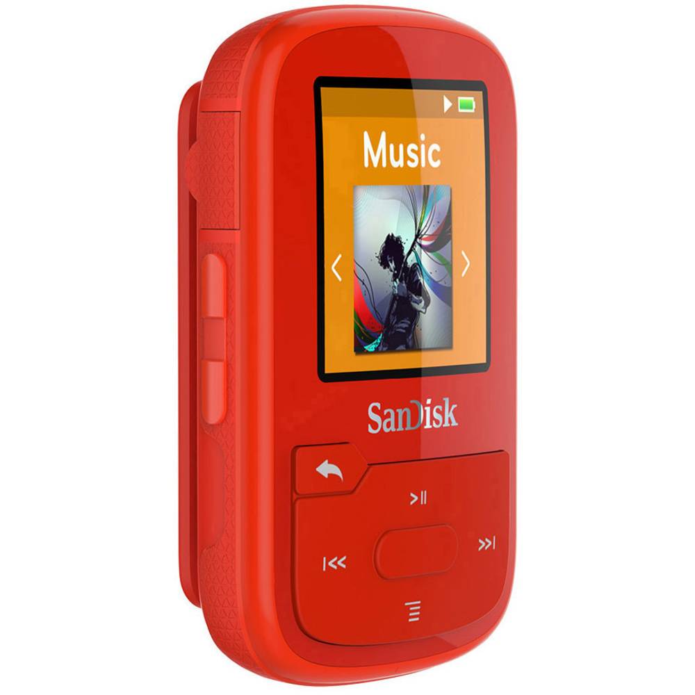 MP3 player SanDisk 16 GB Red Clip, Bluetooth®, Wa from Conrad.com