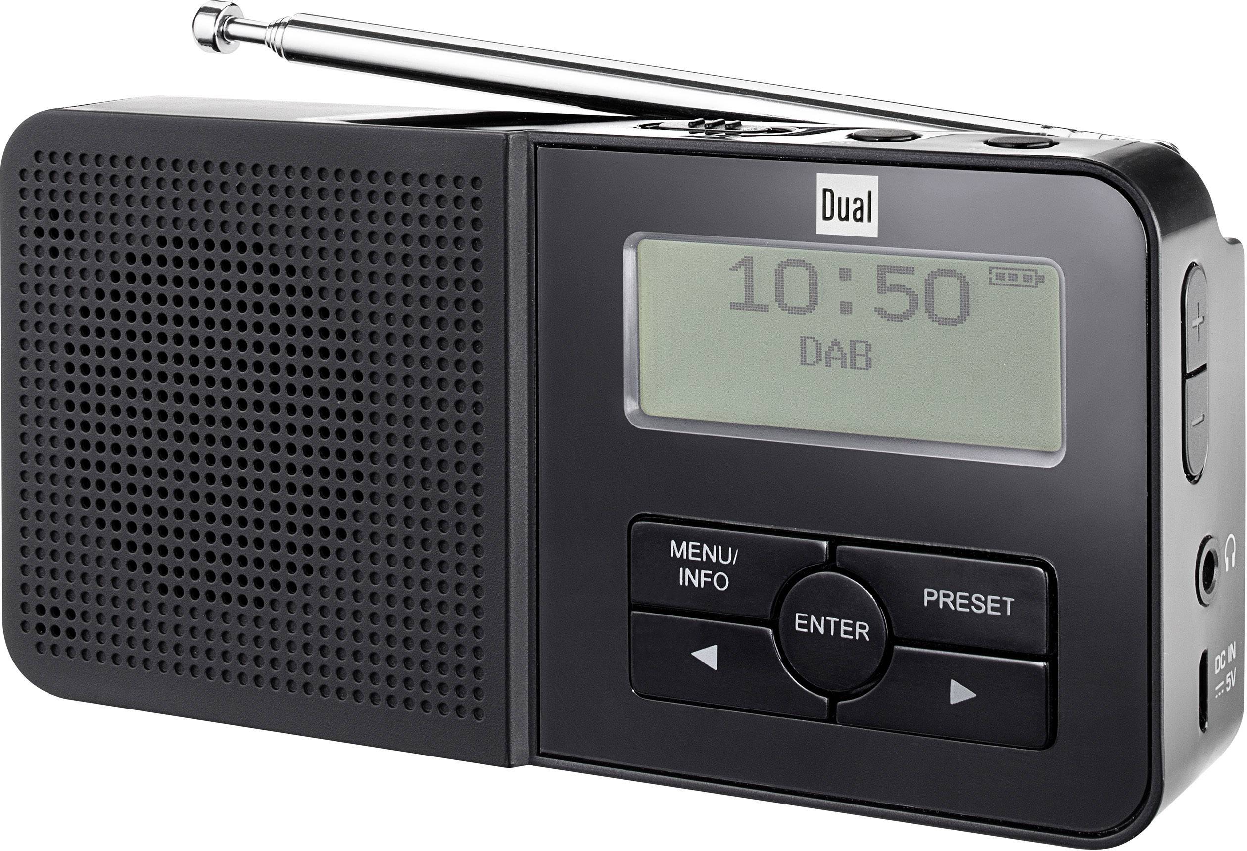Dual DAB 5 Taschenradio DAB+, UKW AkkuLadefunktion, wiederaufladbar