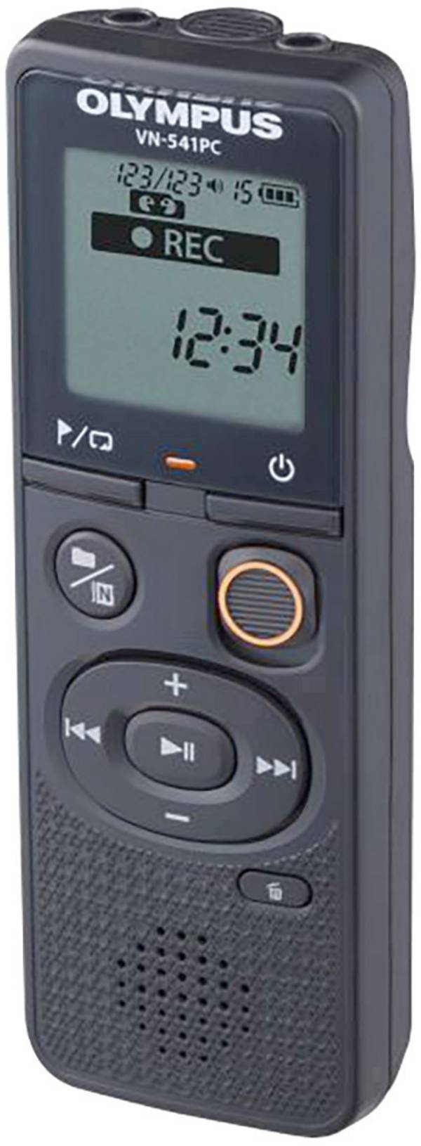 Olympus VN-541PC Digitales Diktiergerät Aufzeichnungsdauer (max.) 2080 h Schwarz Geräuschunterdrückung