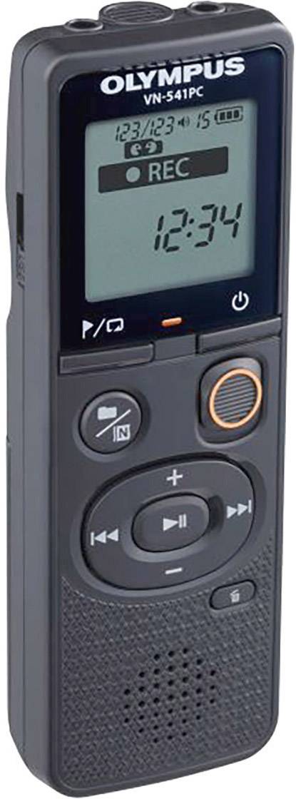 Olympus VN-541PC Digitales Diktiergerät Aufzeichnungsdauer (max.) 2080 h Schwarz Geräuschunterdrückung-3