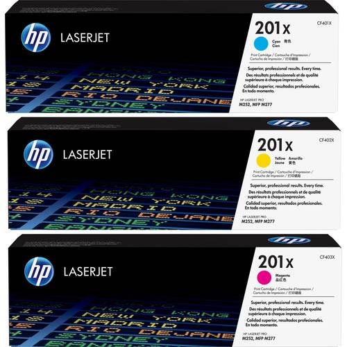 HP Toner 201X Original Kombi-Pack Cyan, Magenta, Gelb 2300 Seiten CF253XM