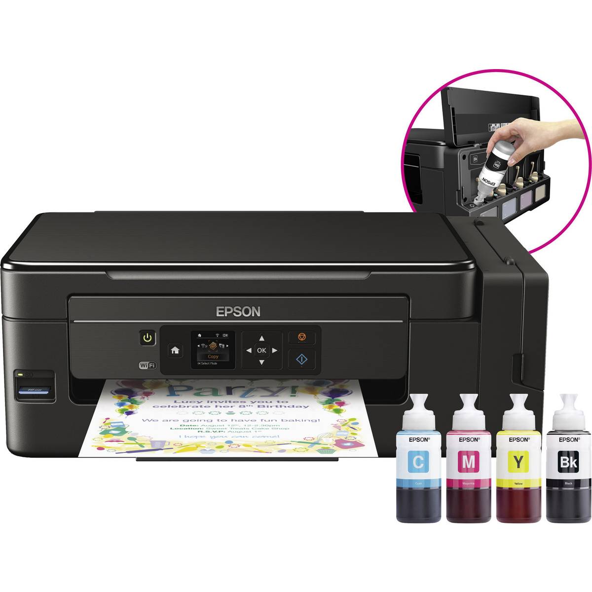 Epson EcoTank ET-2650 Tintenstrahl Multifunktionsdrucker A4 Drucker ...