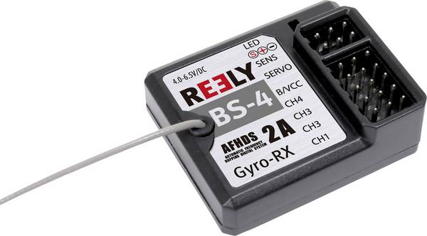 Reely BS-4 4-Kanal Gyro-Empfänger 2,4 GHz