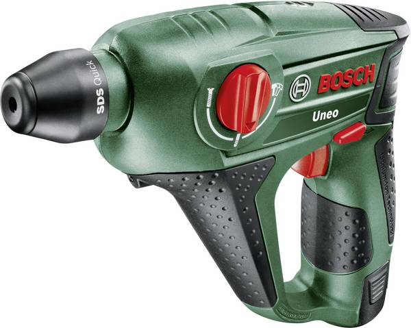 Bosch Home and Garden 060398400D SDS-Quick-Akku-Bohrhammer 12 V 2.0 Ah Li-Ion  inkl. Akku, mit Zubehör, inkl. Koffer
