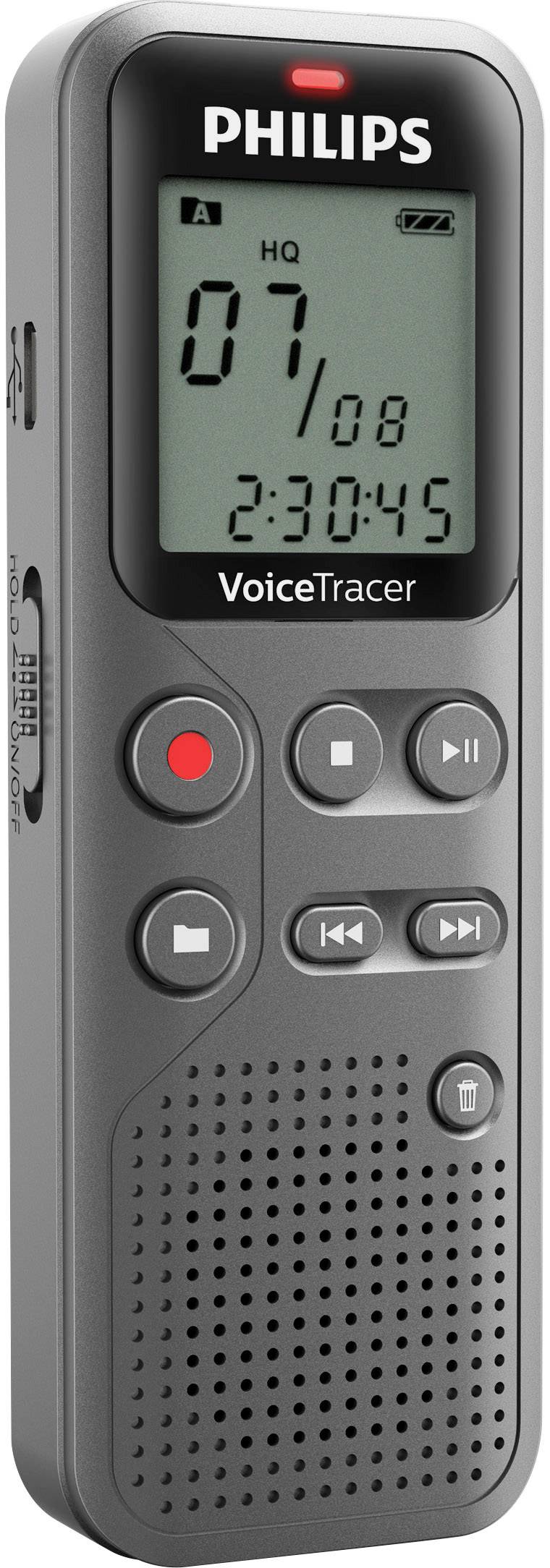 2280 h Anthrazi Philips DVT2510 Digitales Diktiergerät Aufzeichnungsdauer max.