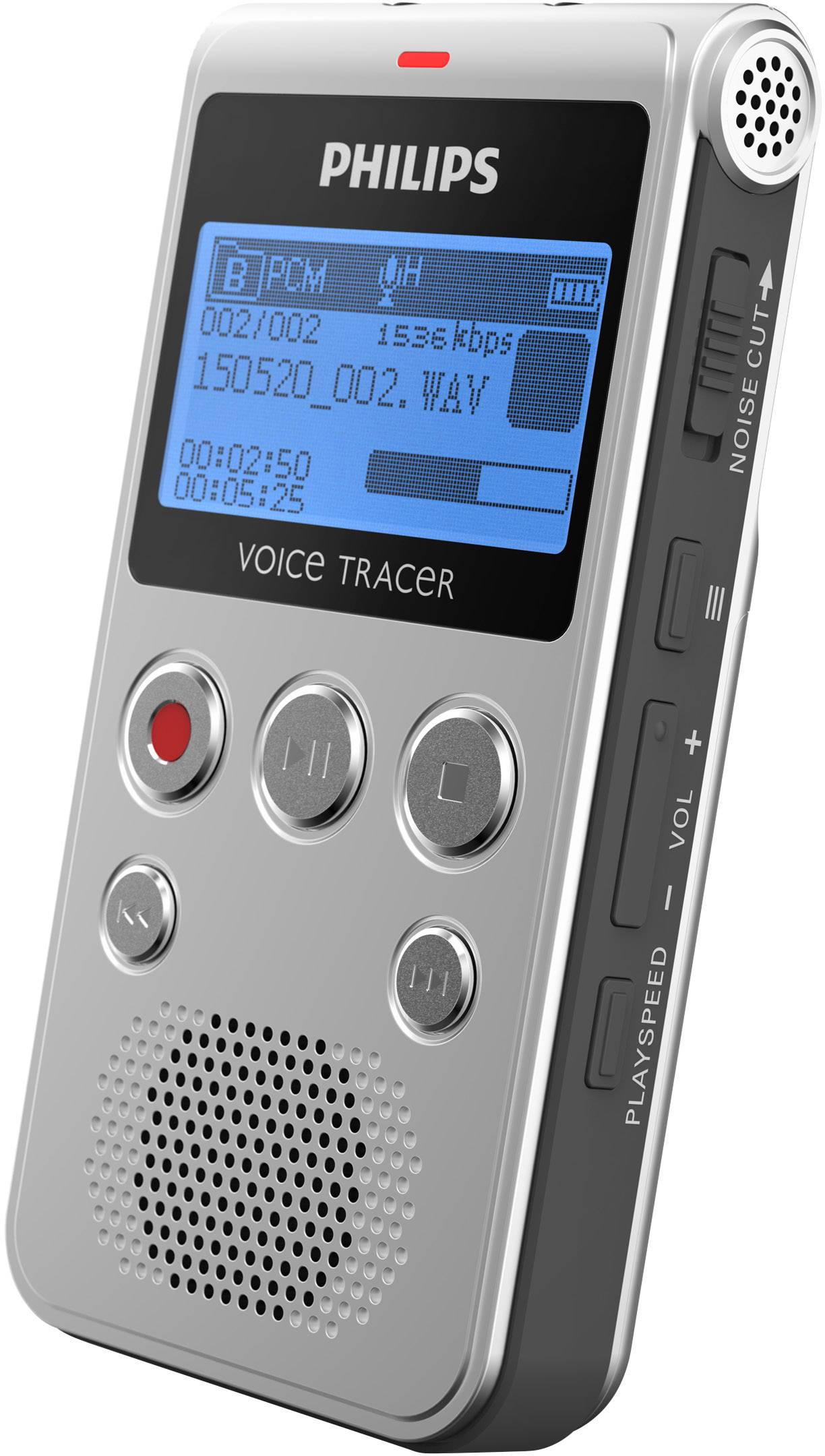 2280 h Anthrazi Philips DVT2510 Digitales Diktiergerät Aufzeichnungsdauer max.