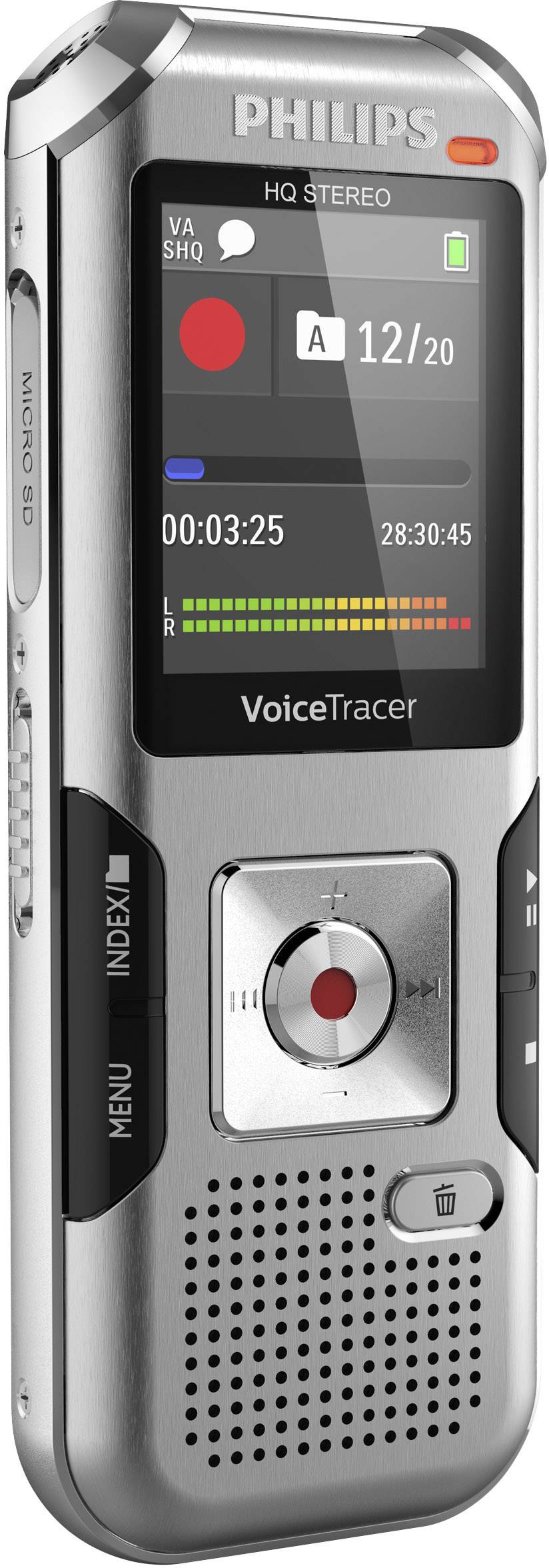 2280 h Anthrazi Philips DVT2510 Digitales Diktiergerät Aufzeichnungsdauer max.