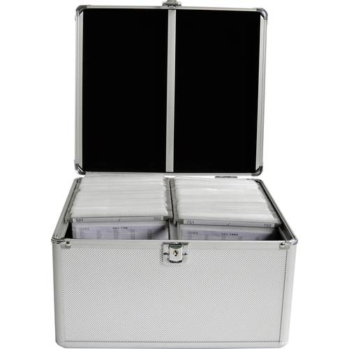 MediaRange CD Koffer 300 CDs/DVDs/Blu-rays Aluminium Silber 1 St. (B x H x T) 301 x 180 x 265 mm BOX76