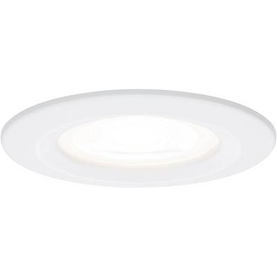 Eine runde, weiße Einbauleuchte mit modernem Design, ideal für eine schlichte Deckenbeleuchtung.