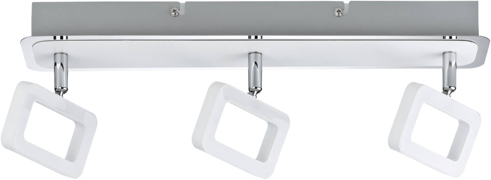 PAULMANN LED-Deckenstrahler 13.5 W Warm-Weiß Paulmann Frame 66640 Weiß (matt), Chrom