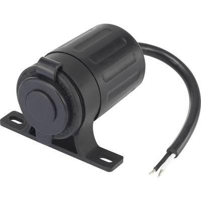 Basetech Wasserdichte Zigarettenanzündersteckdose Belastbarkeit Strom max.=20 A Steckdose 12 V, 24 V-0