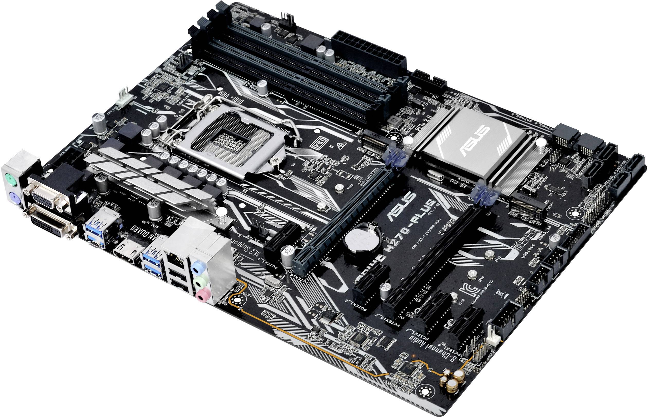 Asus PRIME H270-PLUS Mainboard Sockel (PC) Intel® LGA 1151 Formfaktor (Details) ATX Mainboard-Chipsatz Intel® H270-1