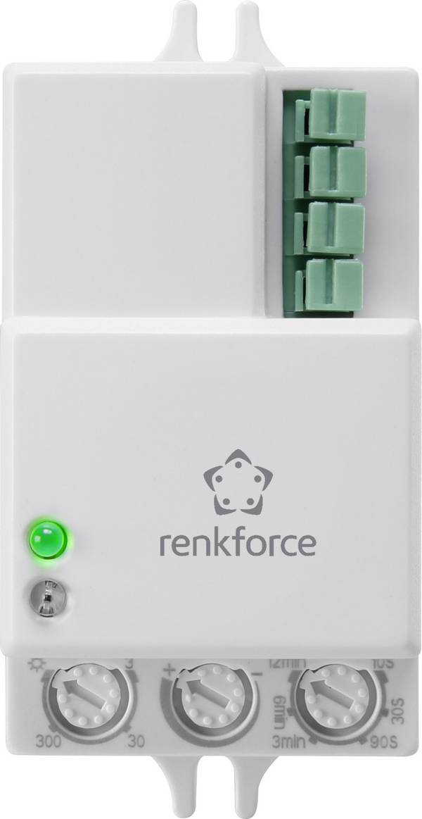 Renkforce 1530623 Decke, Wand HF-Bewegungsmelder 360 ° Relais Weiß