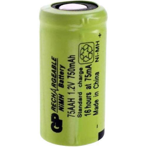 GP GPIND75AAHB Spezial-Akku 2/3 AA Flat-Top NiMH 1.2 V 750 mAh 1 St.