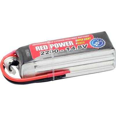 Red Power Modellbau-Akkupack (LiPo) 14.8 V 2200 mAh Zellen-Zahl: 4 25 C Softcase Offene Kabelenden