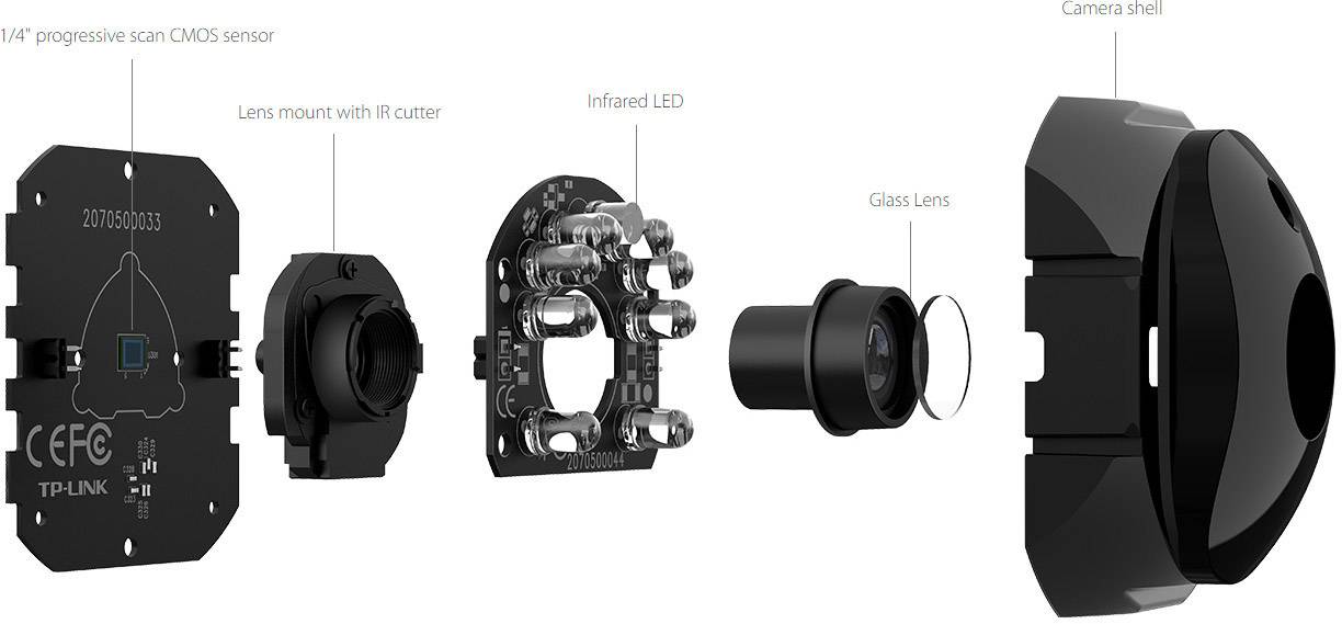 TP-Link NC450 WLAN Cloud 720p IP Sicherheitskamera Tag/Nacht-1
