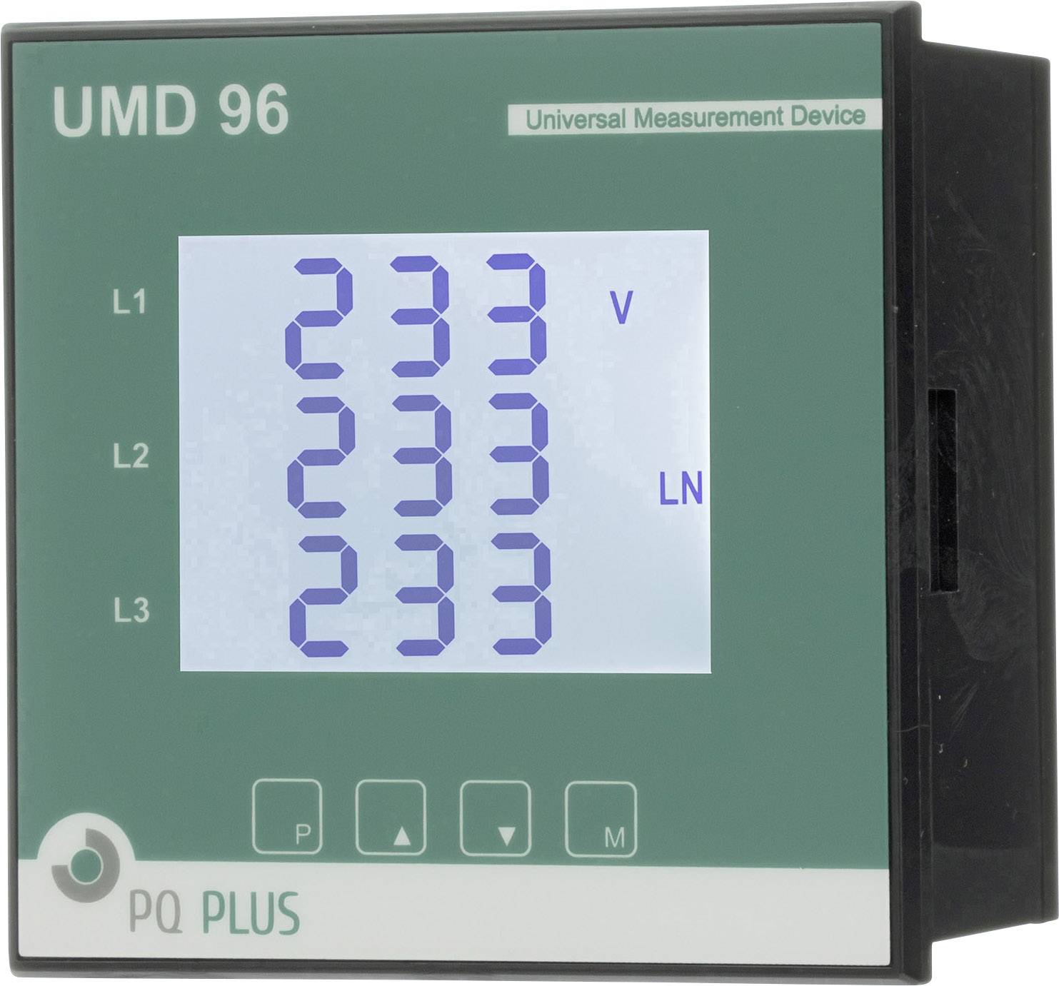 PQ PLUS UMD 96M UMD 96M Universalmessgerät - Schalttafeleinbau - M-Bus Einbaumaße 96 x 96 mm