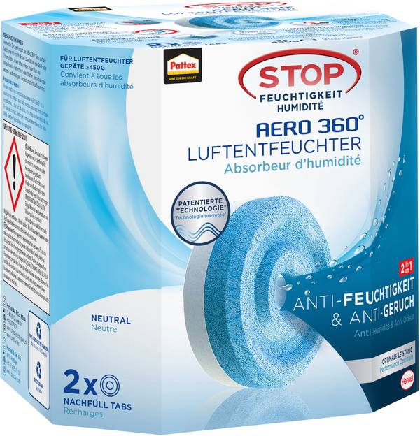 Pattex Luftentfeuchter-Nachfülltabs 50 m³