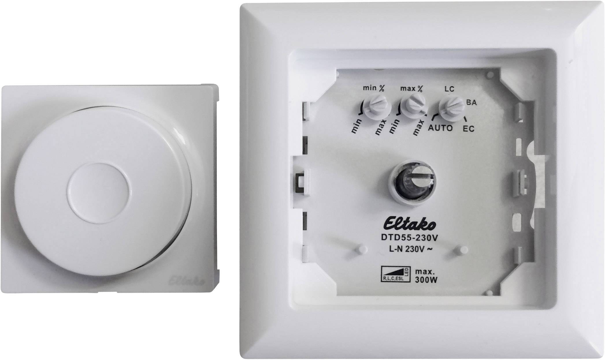 Eltako 61100880 Unterputz Dimmer Geeignet für Leuchtmittel: LED-Lampe, Halogenlampe, Glühlampe, Energiesparlampe Reinwei-1