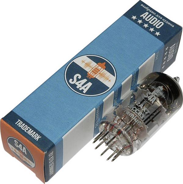 BTB Vertrieb ECC83 S4A Premium Elektronenröhre Selektiert für Audio & Studio Doppeltriode Polzahl: 9 Sockel: Noval Inhalt 1 St.
