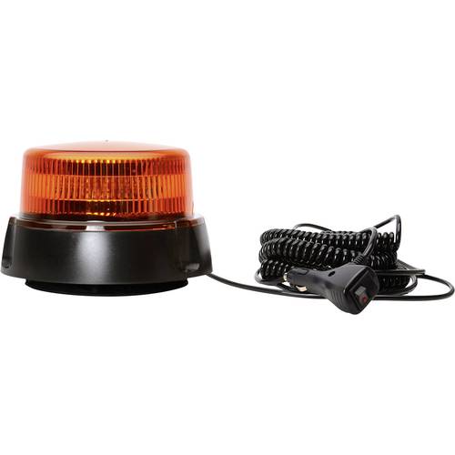 WAS Rundumleuchte W112 852.2 12 V, 24 V über Bordnetz Saugfuß, Schraubmontage, Magnet-Befestigung Orange