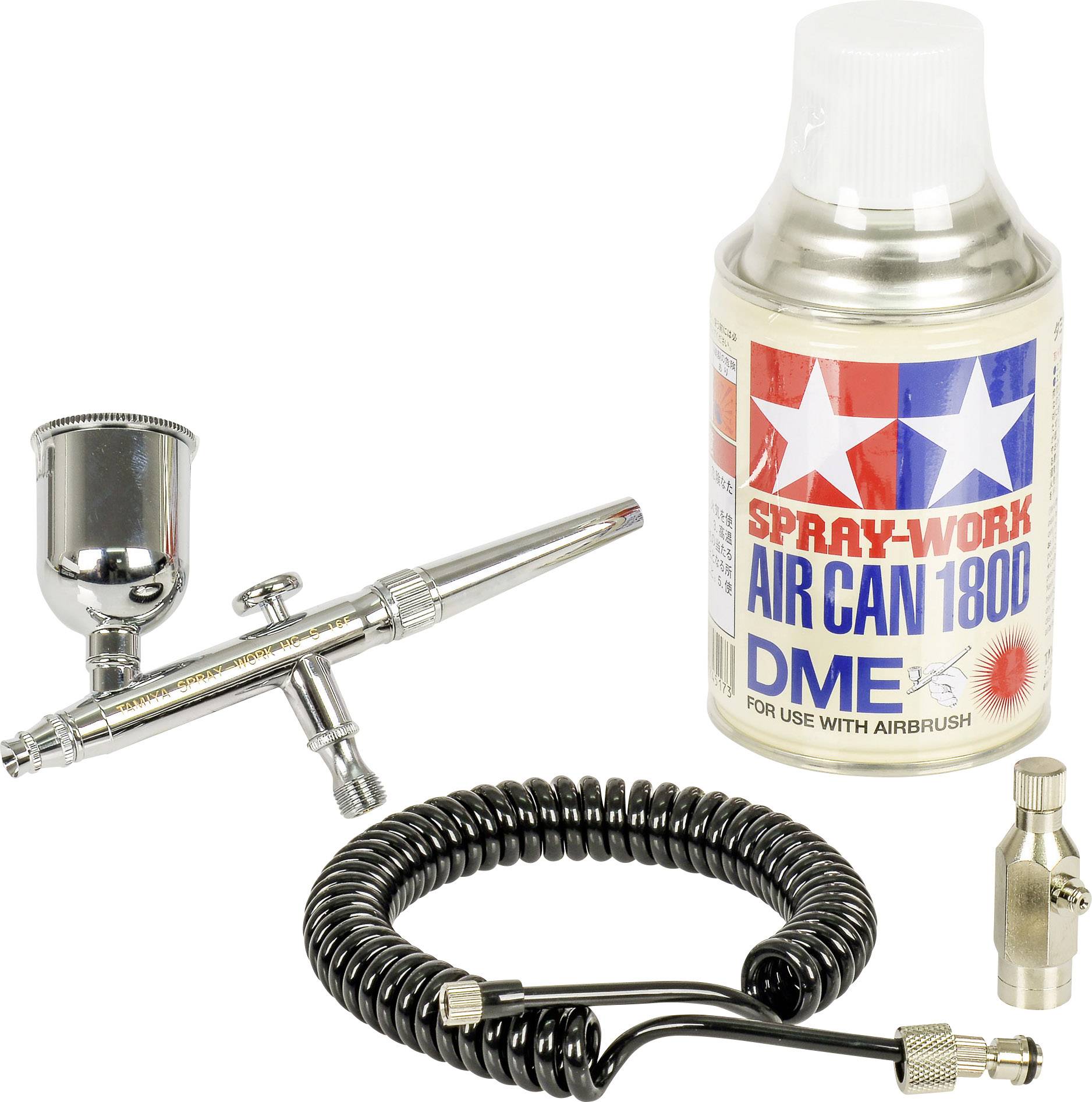 Präzise Airbrushpistole Double Action Funktion 0,3+0,5+0,8mm Düsen Behälter
