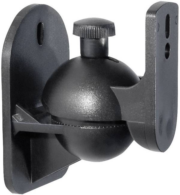 My Wall HB 4 L Lautsprecher-Wandhalterung Neigbar, Schwenkbar Wandabstand (max.): 6 cm Schwarz 1 Paar