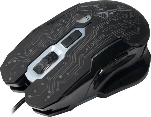 Logilink Gaming Maus, USB, 6-button, 2400dpi Multimedia-Technik Mäuse Maus Kabelgebunden-3
