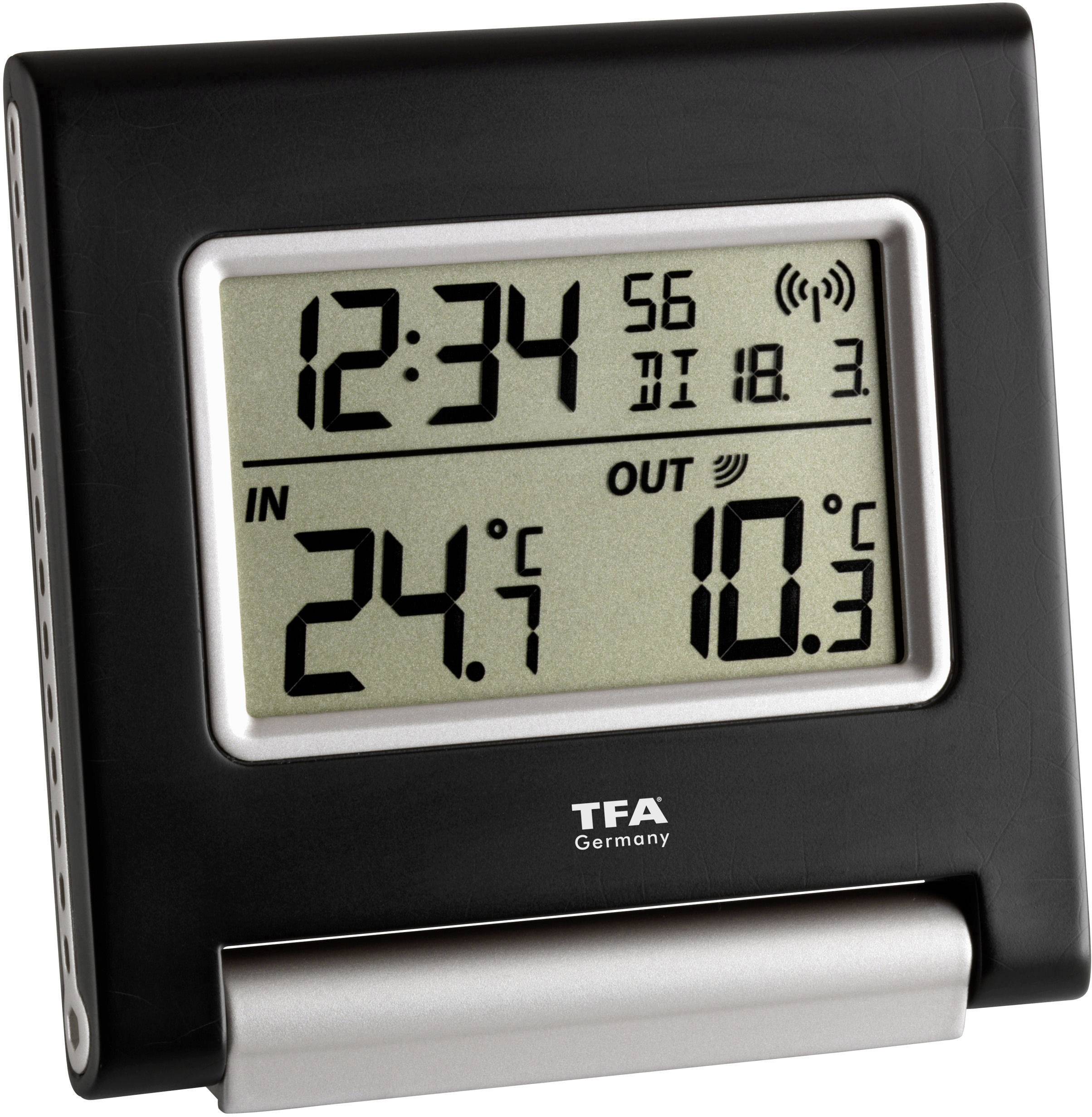 Techno Line WS 9767 Funk-Thermometer Schwarz