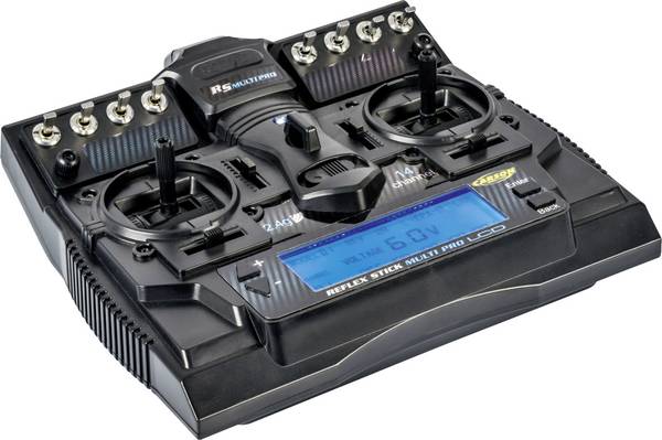 Carson Modellsport Reflex Stick Multi Pro LCD  Hand-Fernsteuerung 2,4 GHz Anzahl Kanäle: 14 inkl. Empfänger