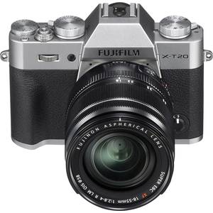 Systemkamera Fujifilm X-T20 Silber mit Xf18-55mm Objektiv 24.3 Megapixel 