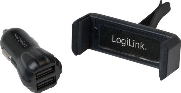 LogiLink - Auto-Netzteil - 10 Watt - 2 A - 2 Ausgabeanschlussstellen (USB)