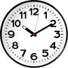 EUROTIME 82320 Quarz Wanduhr 30 cm x 50 mm Schwarz