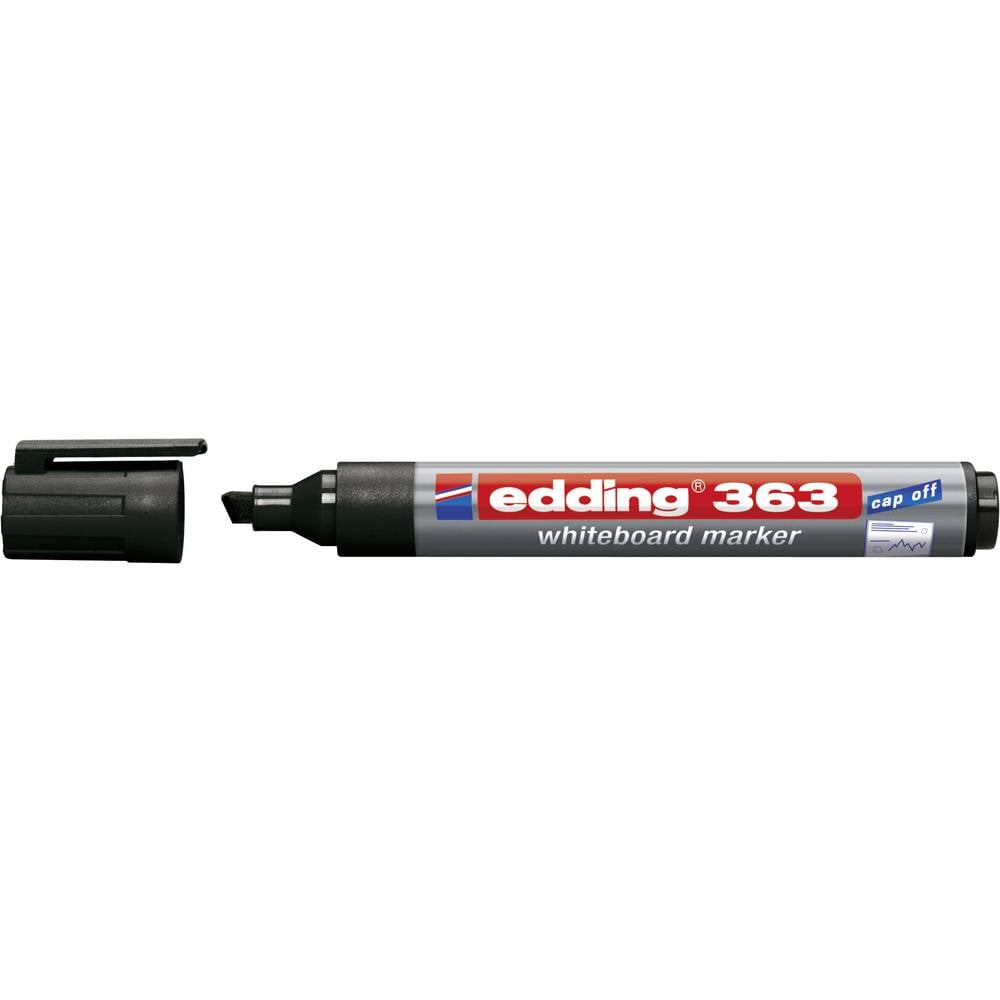 Viltstift Edding 363 whiteboard beitel zwart 1.5-5mm