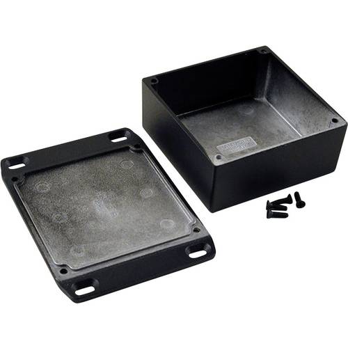 Hammond Electronics 1590YFLBK Universal-Gehäuse 92 x 92 x 42 Aluminium Schwarz 1 St.
