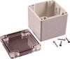 Hammond Electronics 1554EE2GYCL Universal-Gehäuse 90 x 90 x 90 Polycarbonat Grau, Klar 1 St.