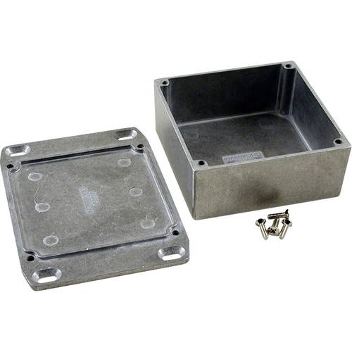 Hammond Electronics 1590YFL Universal-Gehäuse 92 x 92 x 42 Aluminium Natur 1 St.