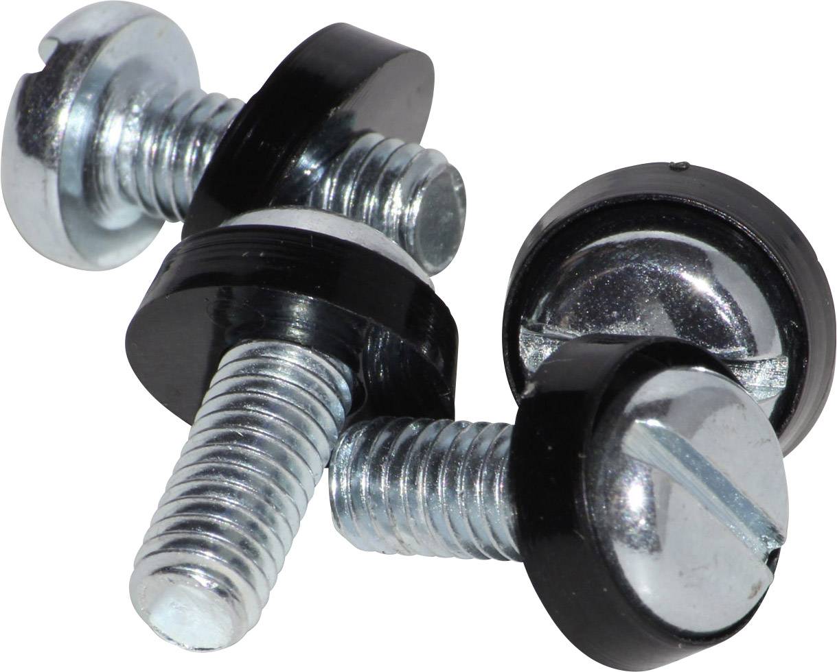 Hammond Electronics 1421SWM20 Ersatzschraube mit Beilagscheibe Stahl Silber, Schwarz 20 St.