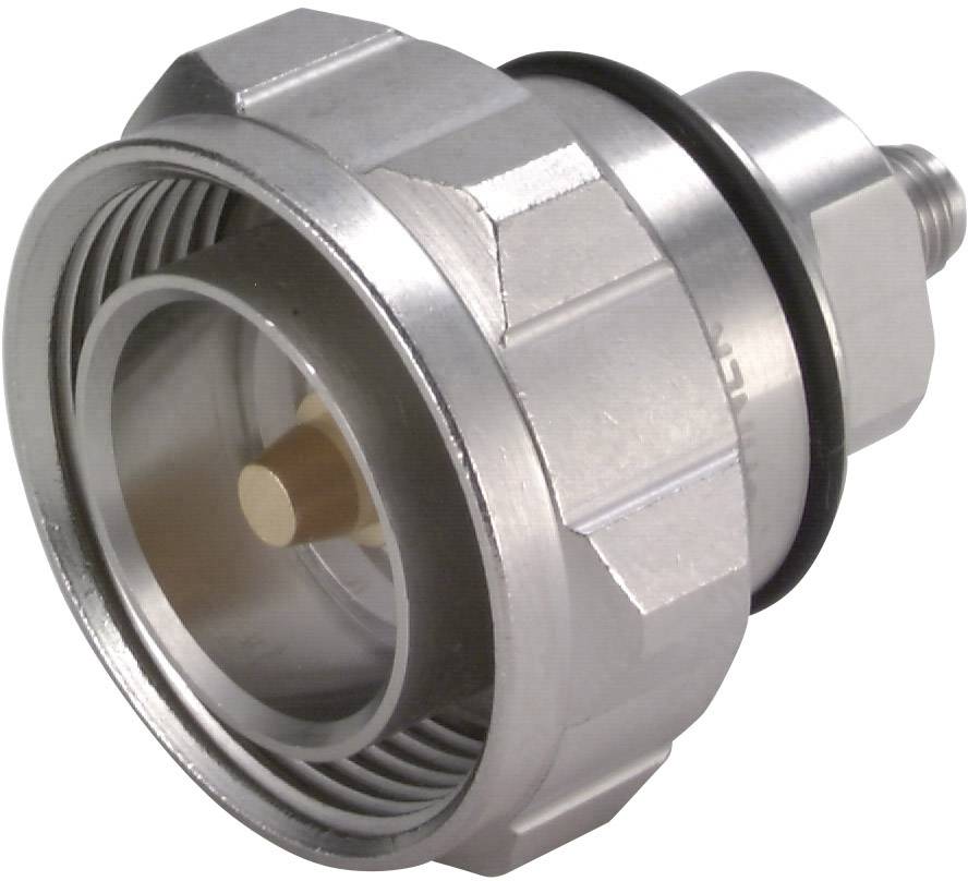 Metallkupplung mit Gewinde, abgedichtet durch einen Gummiring. Dient zur Verbindung von Schläuchen oder Rohren in technischen Anwendungen.