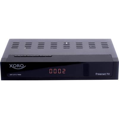 Xoro HRT 8772 TWIN DVB-T2 Receiver freenet TV Entschlüsselung 3 Monate gratis, Deutscher DVB-T2 Standard (H.265), Twin T