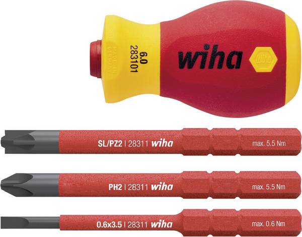 Wiha SB 2831-0101 VDE Umsteckgriff Griff-Durchmesser: 34 mm  Passend für (Serie Schraubendreher): Wiha Torque, Wiha slimBit