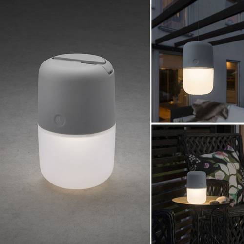 Thumbnail - Konstsmide 7805-302 Assisi Solar-Tischlampe 1 W Warmweiß Grau