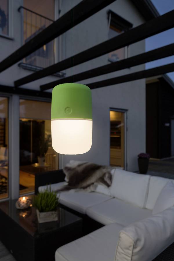 Konstsmide 7805-602 Assisi Solar-Tischlampe  1 W Warmweiß  Grün
