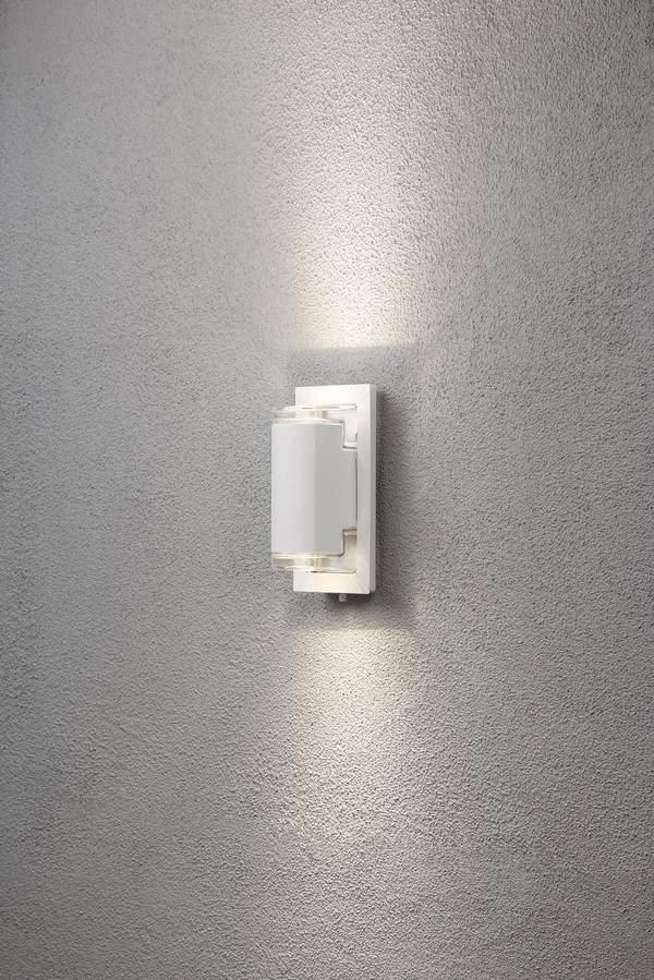 Konstsmide Potenza 7987-250 Außenwandleuchte  LED, Energiesparlampe GU10 12 W Weiß