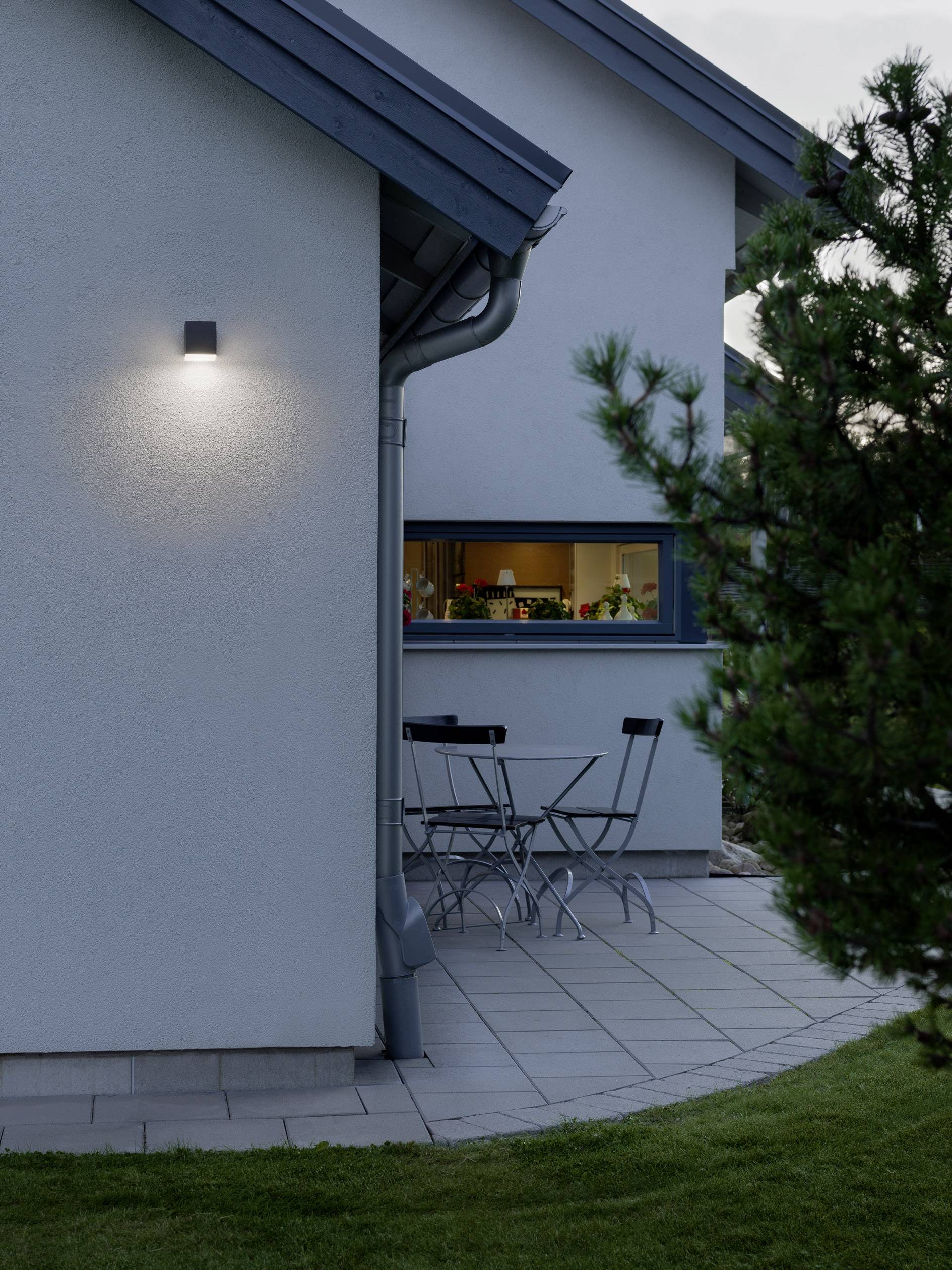 KONSTSMIDE LED-Außenwandleuchte 6 W Warm-Weiß Konstsmide Monza 7990-370 Anthrazit